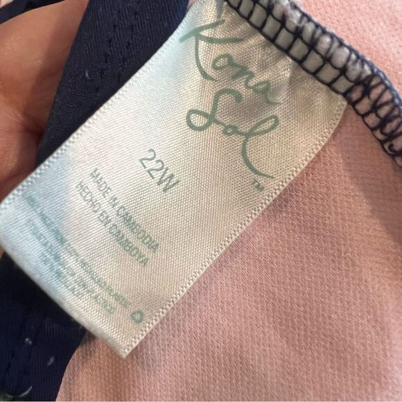 Kona sol floral one piece crisscrossed back straps - Picture 3 of 5